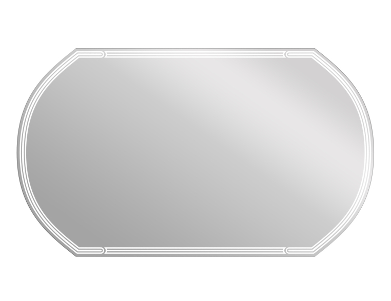 Зеркало Cersanit Led 090 design 120x70 с подсветкой с антизапотеванием овальное (KN-LU-LED090*120-d-Os)