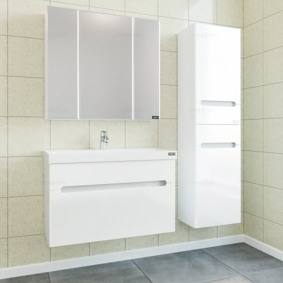 Комплект мебели СанТа Лондон 80 подвесная (224004л+Classic80м+113010)