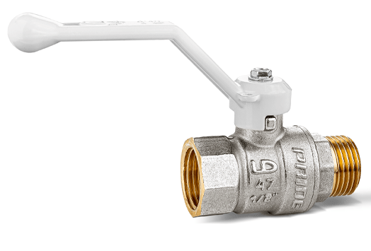 Кран шаровой LD 1 1/4" ВН (рычаг) серия Pride 47.32.В-Н.Р (white) (47.32.В-Н.Р (white))