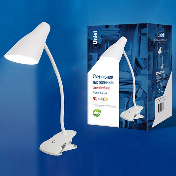 Настольная лампа офисная Uniel TLD-563 TLD-563 White/LED/360Lm/4500K/Dimmer