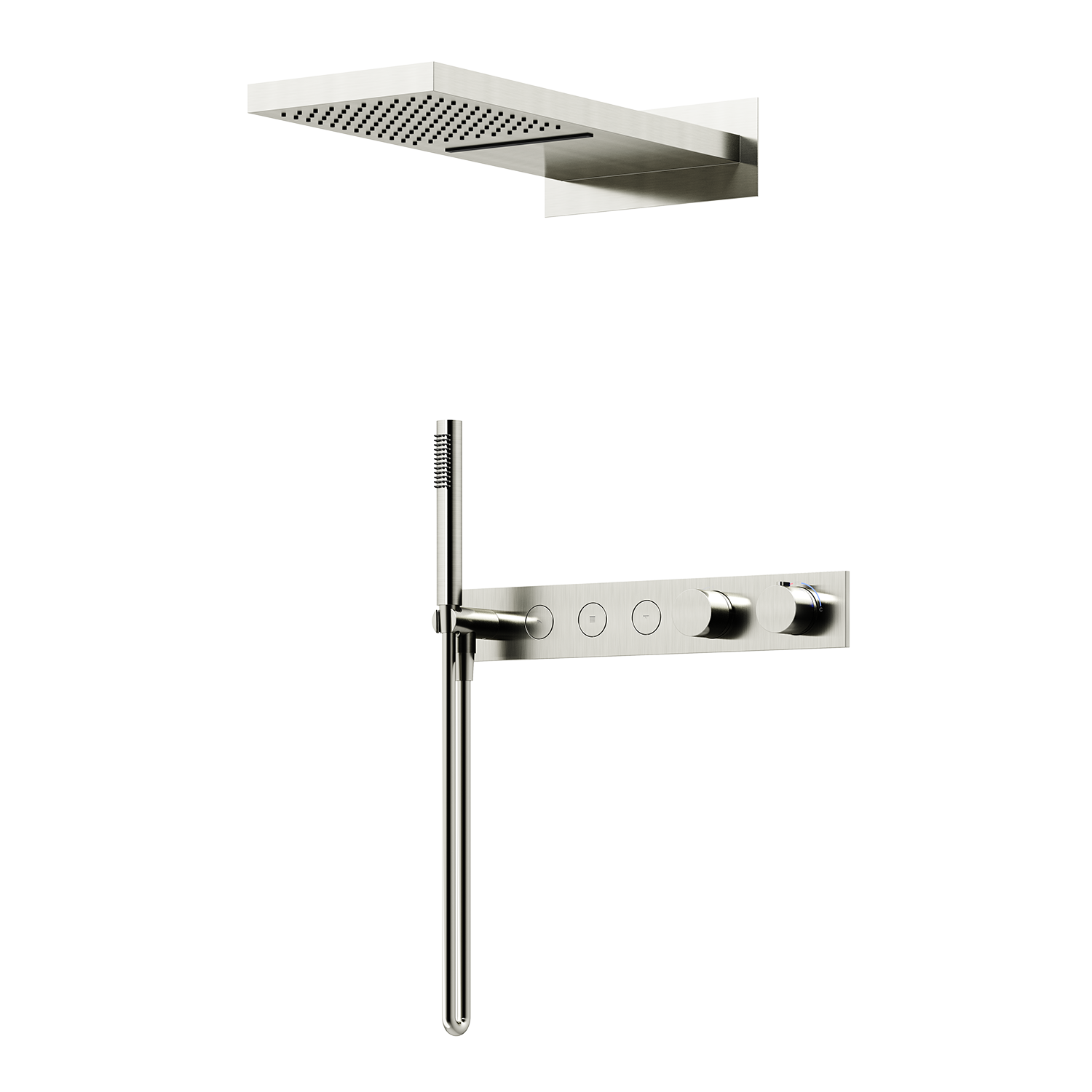 Термостатический смеситель для ванны и душа SANCOS Etna, черный матовый, арт. SC9006MB