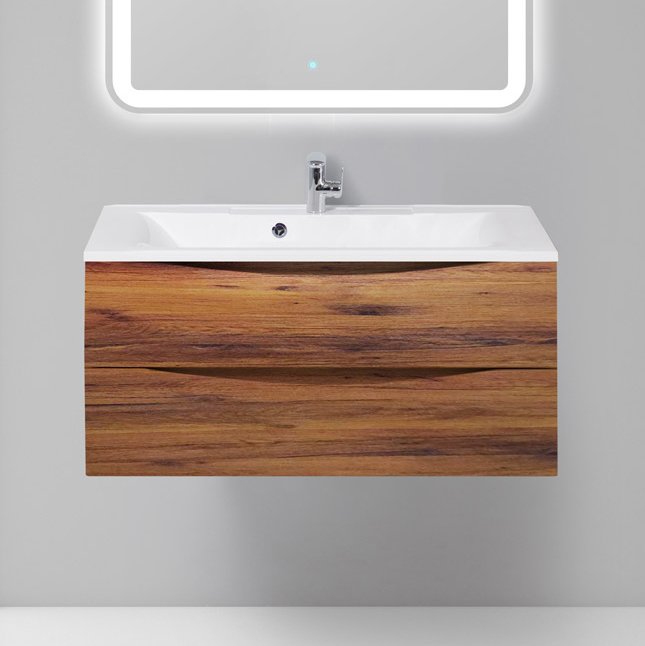 Тумба под раковину BelBagno Marino 100 rovere ciliegio (MARINO-1000-2C-SO-RC-P)