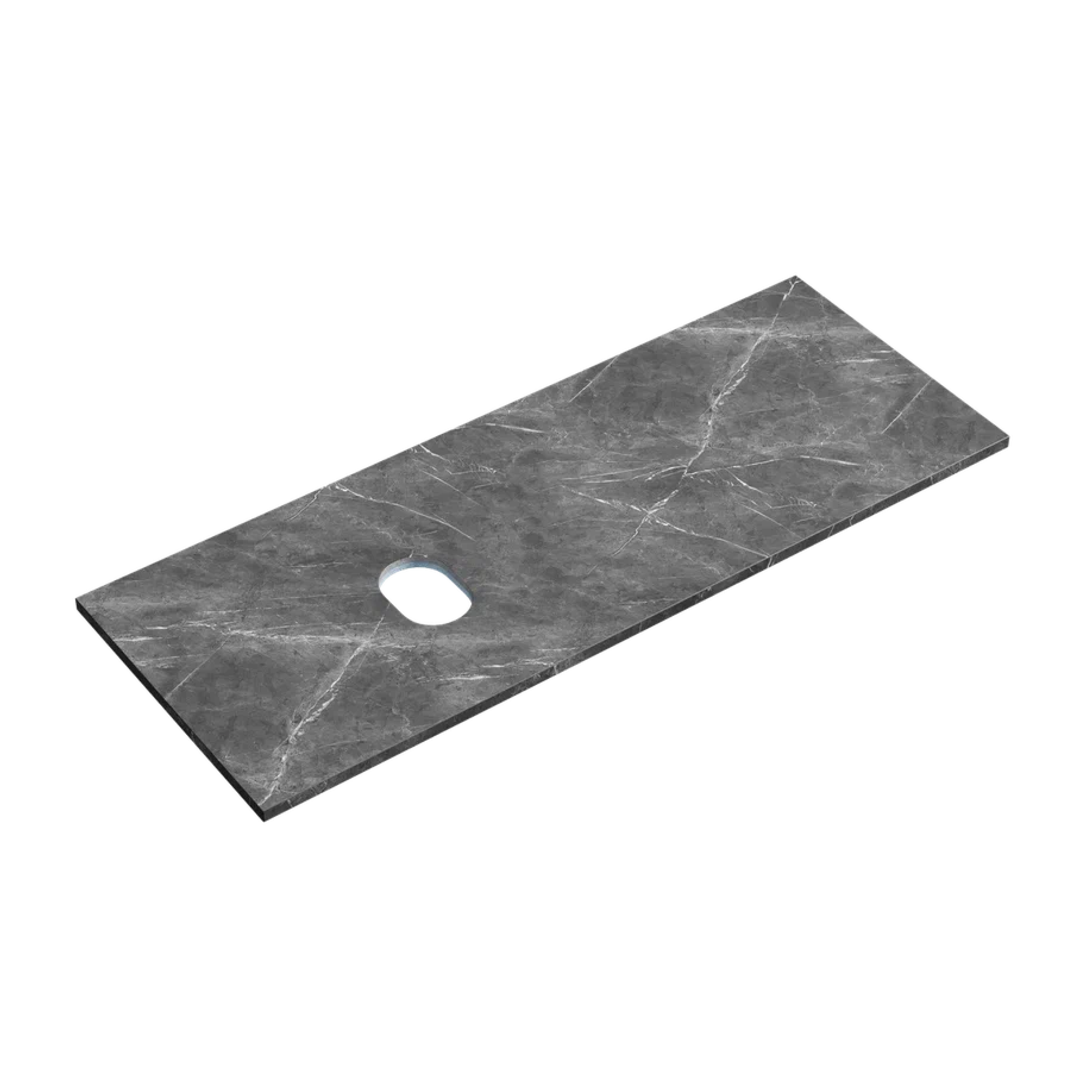 Столешница для ванной комнаты SANCOS 1200х460, цвет black sky, арт. TT120A1L, левая