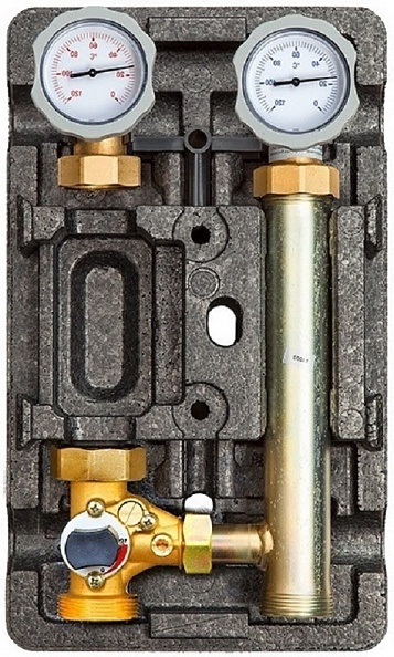 Насосная группа Meibes MK ME L 66832 EA, 1 1/4", со смесителем слева и без насоса (ML66832EARU)