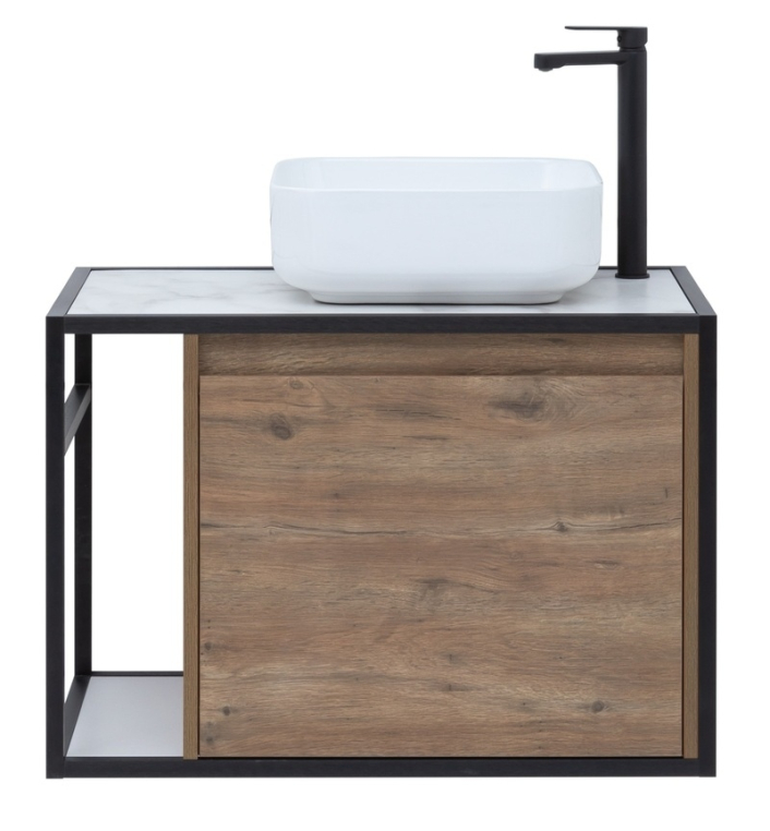 Тумба под раковину Aquanet Nova Lite Loft 75 R дуб рустикальный 00261657