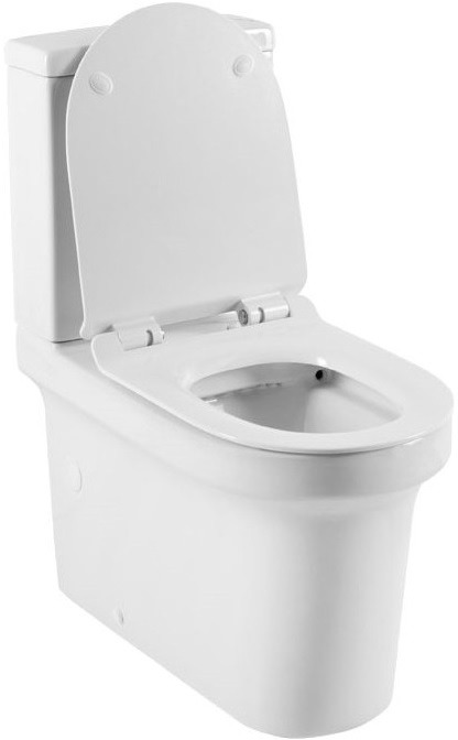 Напольный унитаз Aquanet Nova с бачком и микролифтом, безободковый NOVA-C1+NOVA-C2