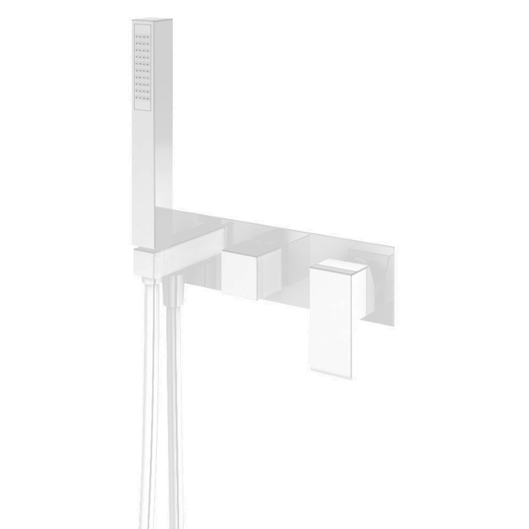 Смеситель Cezares Porta PORTA-VDM2-BIO для ванны и душа на 3 выхода встраиваемый белый