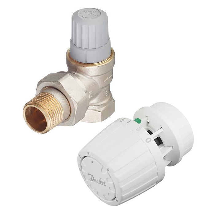 Danfoss Комплект термостатических элементов 3/4 угловой для однотрубной системы (013G2233)