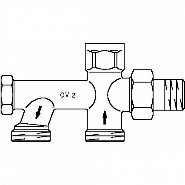 Насадка присоединительная Oventrop Duo Ду 15 G х 3/4 НР  (355)