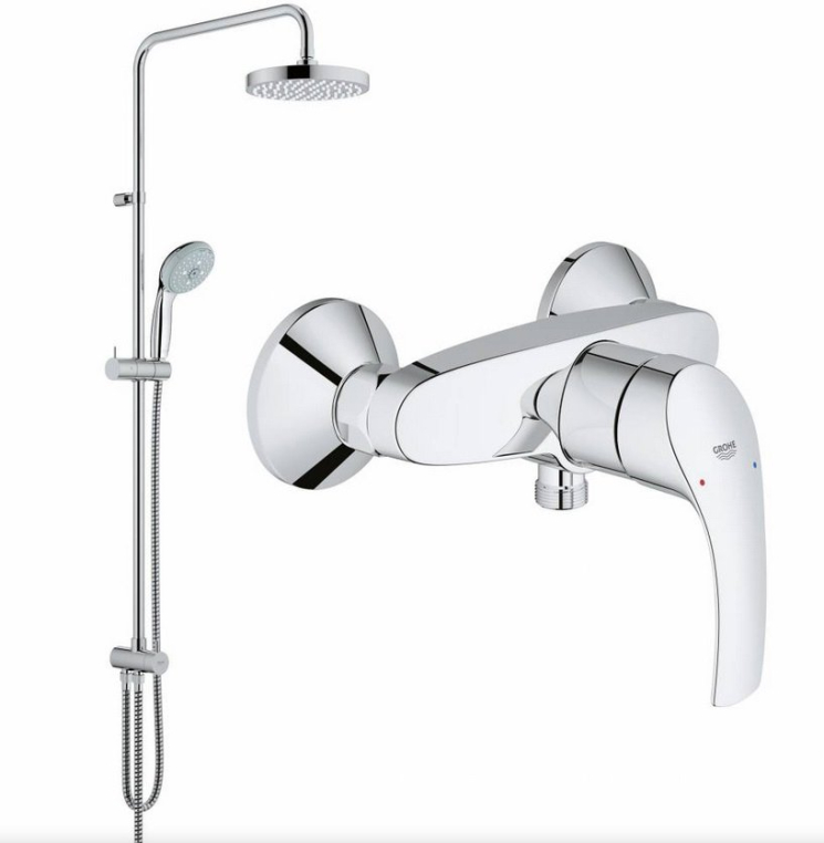 Душевая стойка Grohe Eurosmart 124410 хром