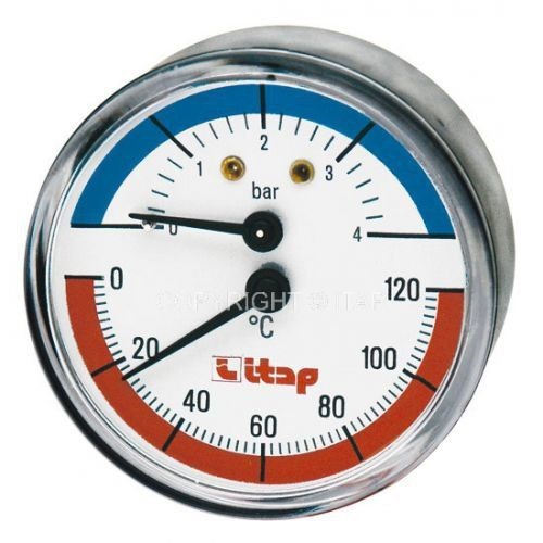 Термоманометр Watts 1/2 аксиальный 120С 10 бар (957)