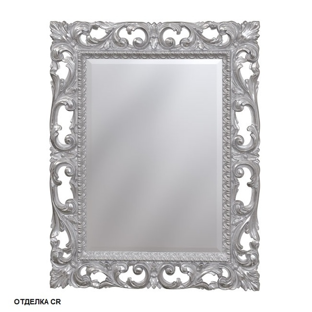 Зеркало прямоугольное 74x95 Caprigo PL106-CR серебро