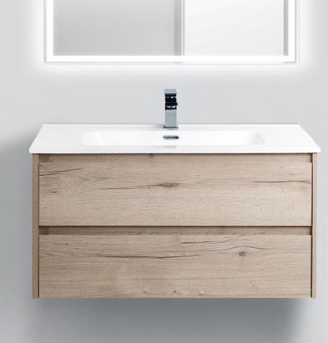 Тумба под раковину BelBagno Kraft 100 см KRAFT-1000-2C-SO-RGB Rovere Galifax Bianco