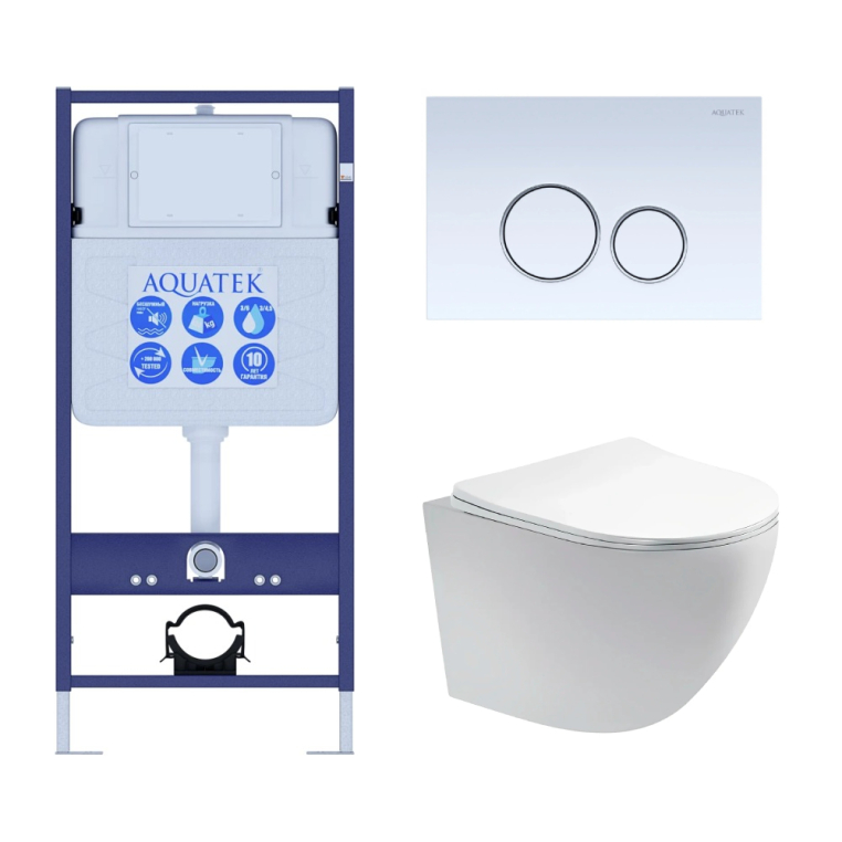 Унитаз с инсталляцией Set Aquatek Европа T KDI 15