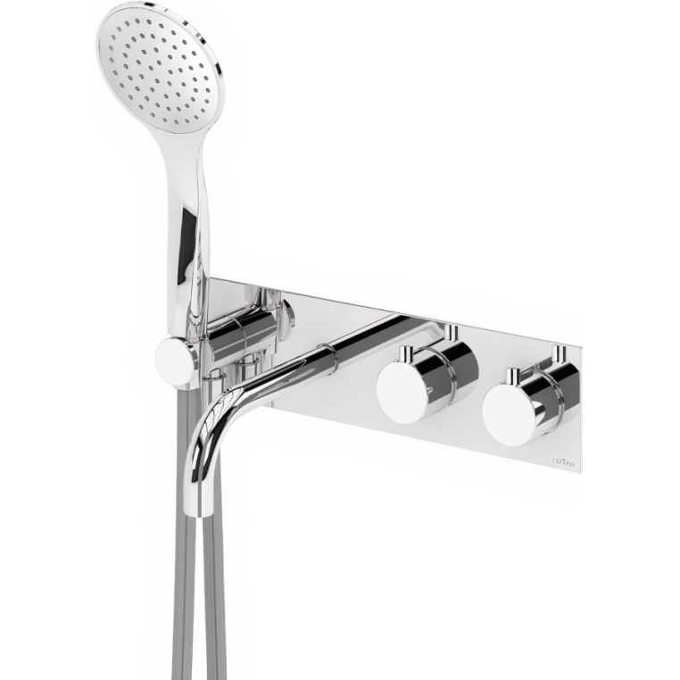 Смеситель Cezares Czr CZR-B-VDM2-T-01 для ванны и душа встраиваемый термостатический хром