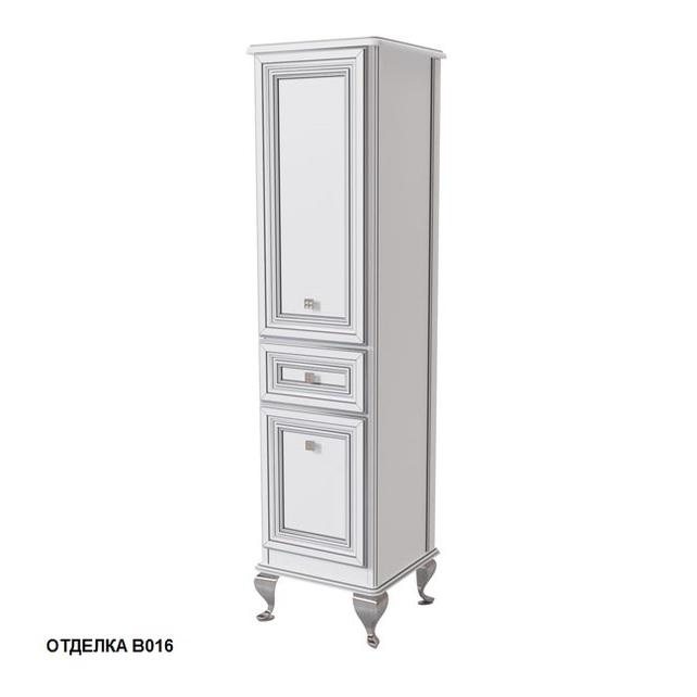 Шкаф-пенал Caprigo Fresco 42 см bianco alluminio 10650R-В016