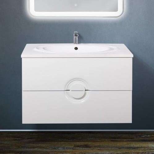 Тумба под раковину BelBagno Onda 100 см ONDA-1000-2C-SO-BL Bianco Lucido