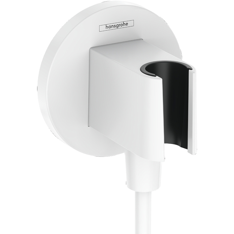 Шланговое подключение с держателем для душа Hansgrohe FixFit S 26888700 белый