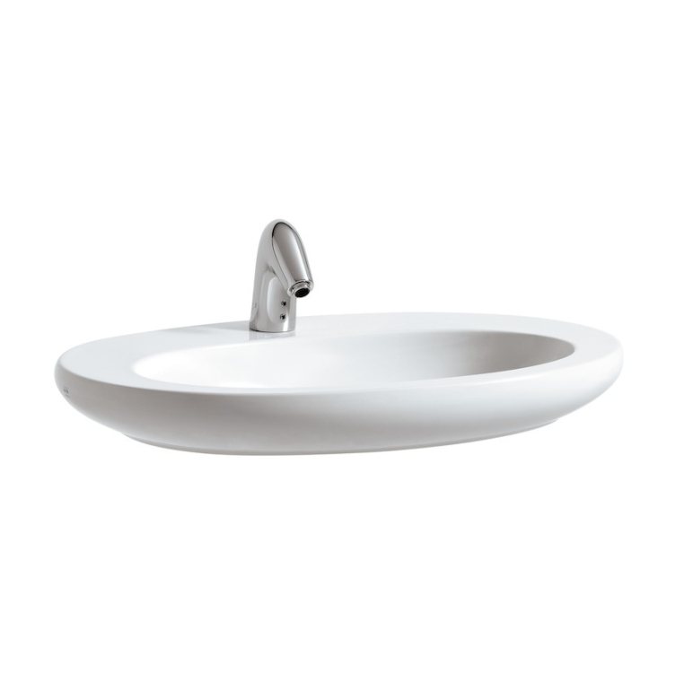 Раковина полувстраиваемая Laufen IL Bagno Alessi 75x52 8.1897.2.400.104.1