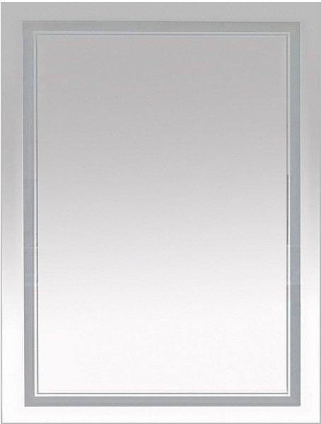 Зеркало Misty Неон 2 LED 60x80 сенсор на зеркале П-Нео060080-2ПРСНЗДВП двойная подсветка
