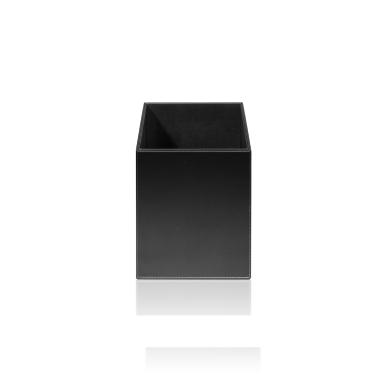 Корзина для бумаги Имитация кожи черная Decor Walther 0925060 - BROWNIE PK