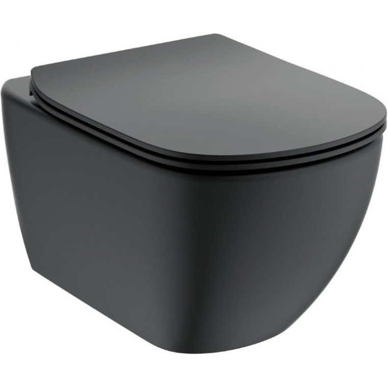 Подвесной унитаз Ideal Standard Tesi с микролифтом, безободковый T0079V3+T3527V3