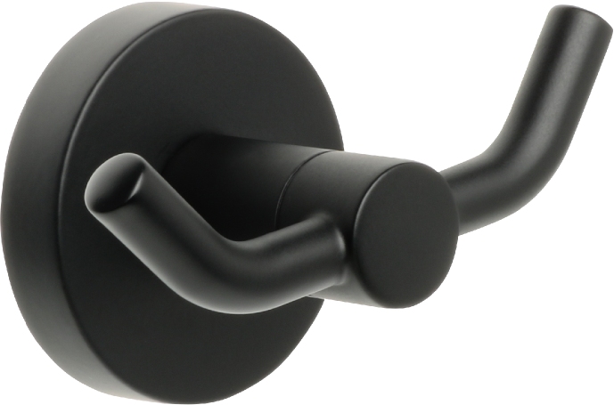 Крючок двойной черный Fixsen Comfort  Black FX-86005A