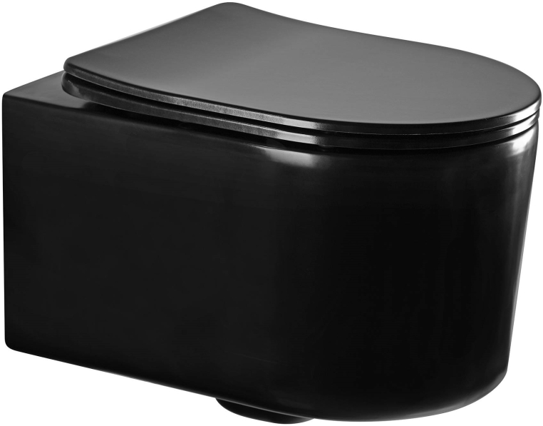 Подвесной унитаз Aquatek Мия с микролифтом, безободковый AQ2004-MB