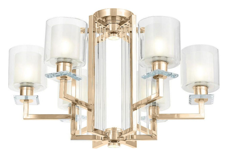 Подвесная люстра LUMINA DECO Manhattan LDC 8012-6 F.GD