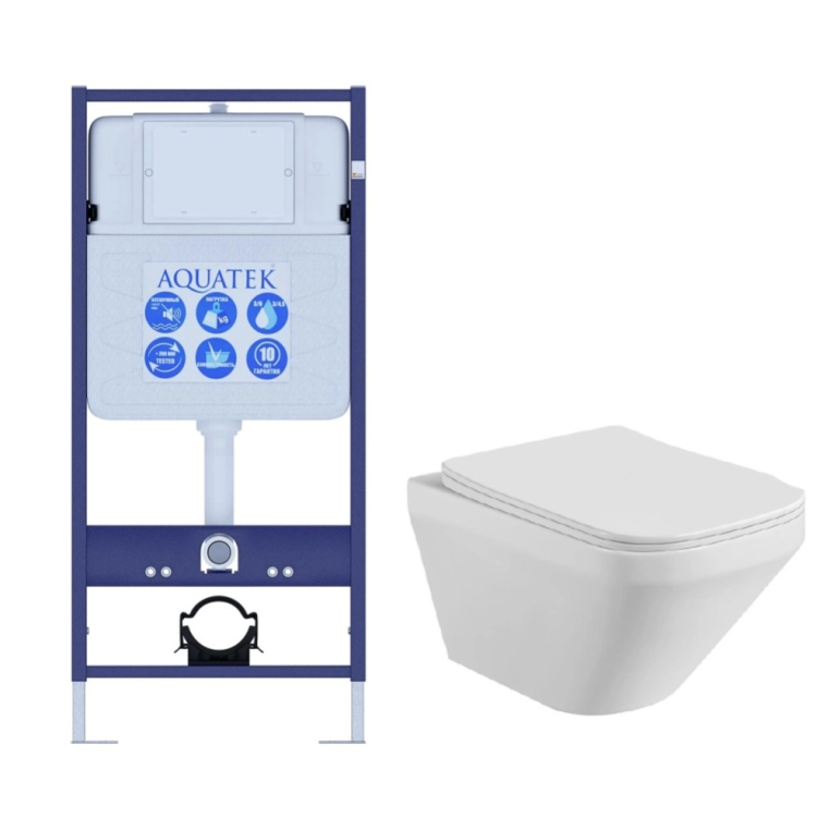 Унитаз с инсталляцией Set Aquatek Лира