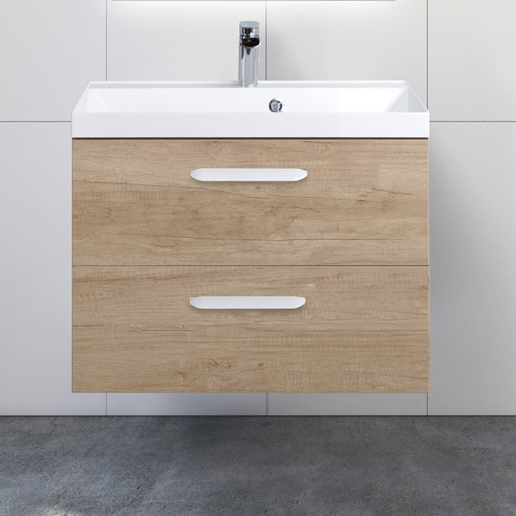 Тумба с раковиной BelBagno Aurora 70 rovere nebrasca nature (AURORA-700-2C-SO-RNN+BB700/450-LV-MR-AST+8.1135.192160.42)