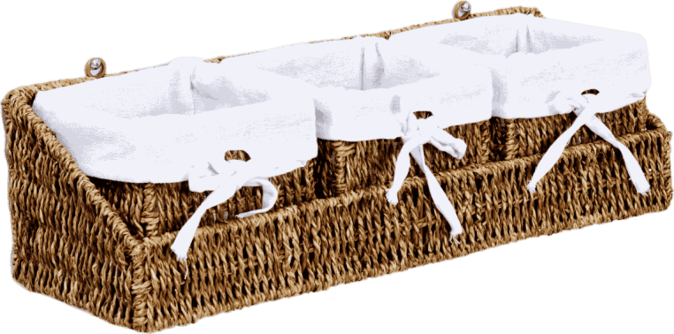 Плетеная корзина для белья Wasserkraft Rhin WB-440Set