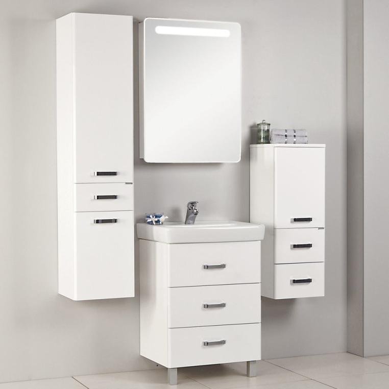 Комплект мебели Aquaton Америна М 60 белая (1A1689K1AM010+1A135302AM01R)