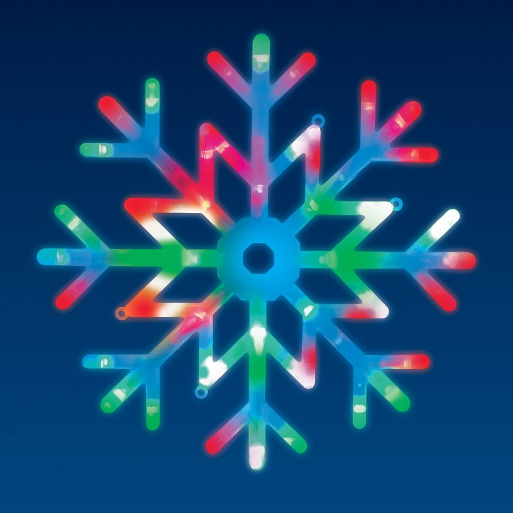 Снежинка световая Uniel Снежинка ULD-H4040-048/DTA RGB IP20 SNOWFLAKE