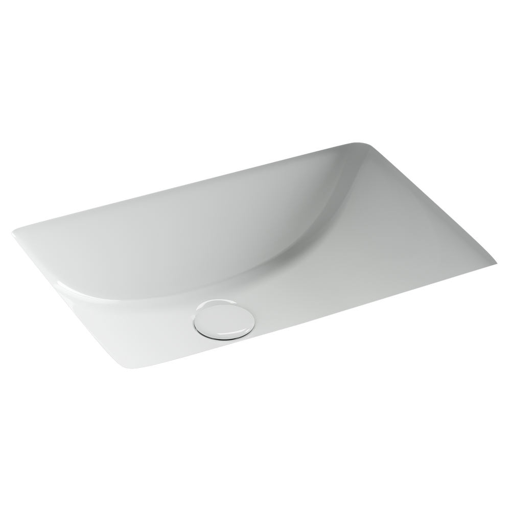 Раковина встраиваемая снизу Ceramicanova Era, с отверстием слива - перелива 515x380x195 мм, белый, арт.CN15001