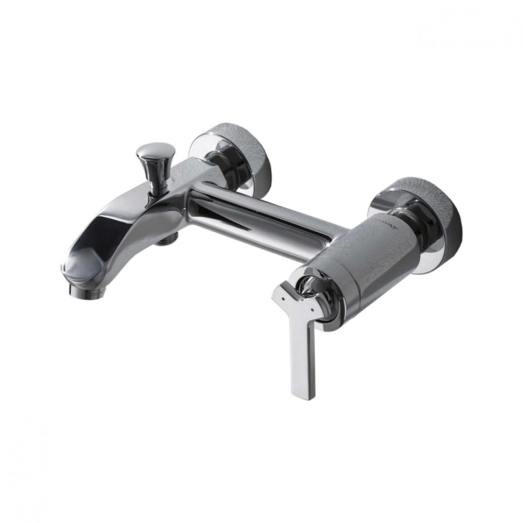Смеситель для ванны c коротким изливом Bravat Waterfall F673107C-01