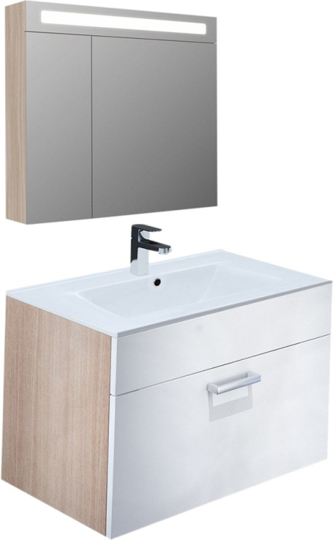 Комплект мебели IDDIS Mirro 80 (MIR80W2i95+0138000I28+MIR80N2i99)