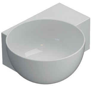 Раковина Globo TE040BI T-EDGE 40х32 см, крепление в комплекте