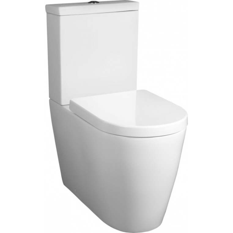 Напольный унитаз BelBagno Marino с бачком и микролифтом, безободковый BB105CPR+BB105T+BB105SC