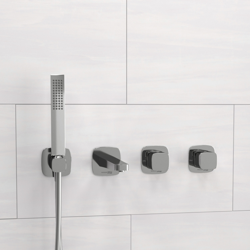 A8651.312.314.326.087.103 Встраиваемый комплект для ванны с лейкой и изливом