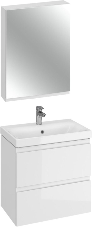 Комплект мебели Cersanit Moduo slim 60 (SB-SZ-MOD-MO60Sl/Wh+S-UM-MOD60SL/1+KN-LU-LED010*60-b-Os)