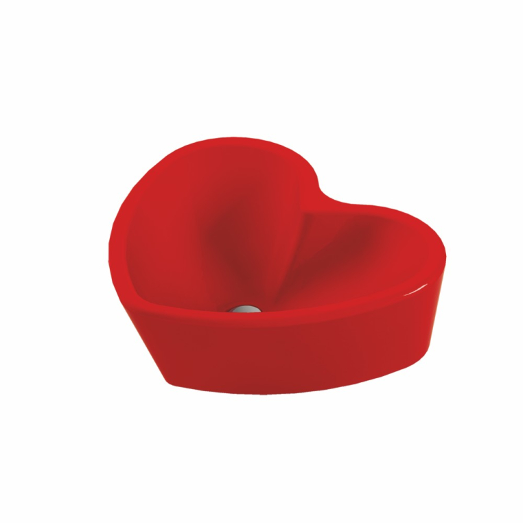 Умывальник накладной Sanita Luxe Love is 45 Красный S1 LOVSLWB03