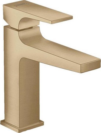 Смеситель для раковины Hansgrohe Metropol 110 со сливным клапаном Push-Open 32507140 бронза