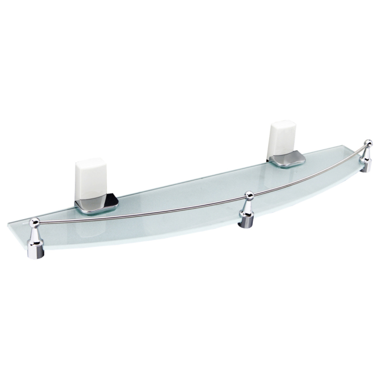 Полка для ванной Wasserkraft Leine K-5044WHITE с бортиком