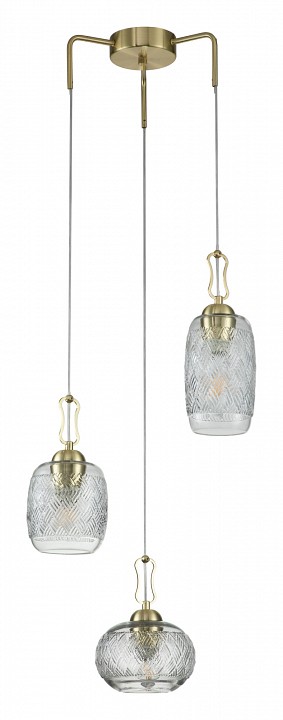 Подвесная люстра Indigo Pizzo 13007/3P Gold