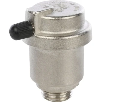 STOUT Воздухоотводчик автоматический боковой выпуск, нар.р. 1/2" никель., уплотнительное кольцо - NBR (SVS-1012-000015)