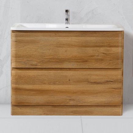 Тумба с раковиной BelBagno Albano 80 напольная, rovere rustico (ALBANO-800-2C-PIA-RR+BB800/455-LV-MR-ALR)
