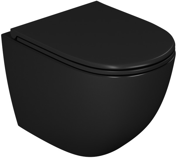 Подвесной унитаз D&K Matrix с микролифтом, безободковый DT1396025