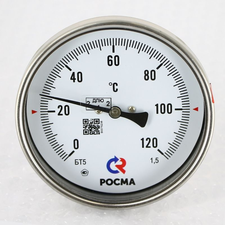 Термометр Росма БТ- 51.211 100/100 (1/2", 0-120'С, 1,5) 00000002539