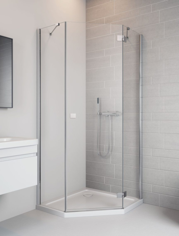 Боковая стенка Radaway Essenza New PTJ 90 см 385050-01-01 стекло прозрачное, профиль хром